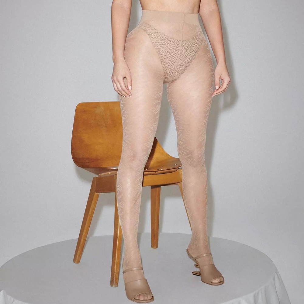 Fendi x Skims Tights, Nude S
